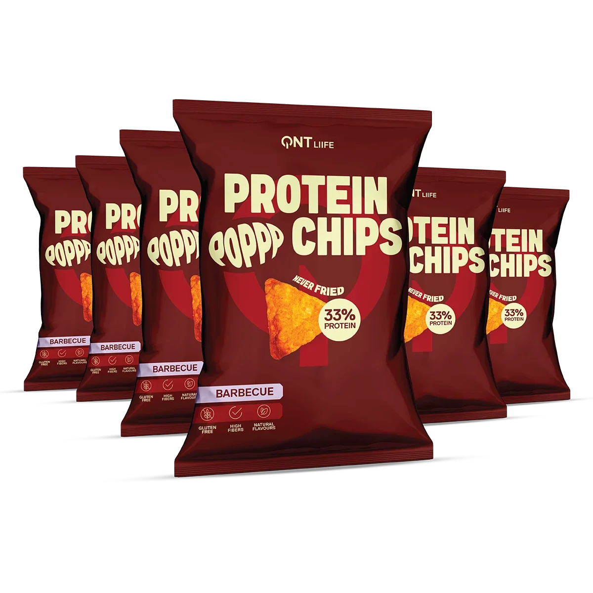 QNT Protein Chips 12x50g Barbecue
