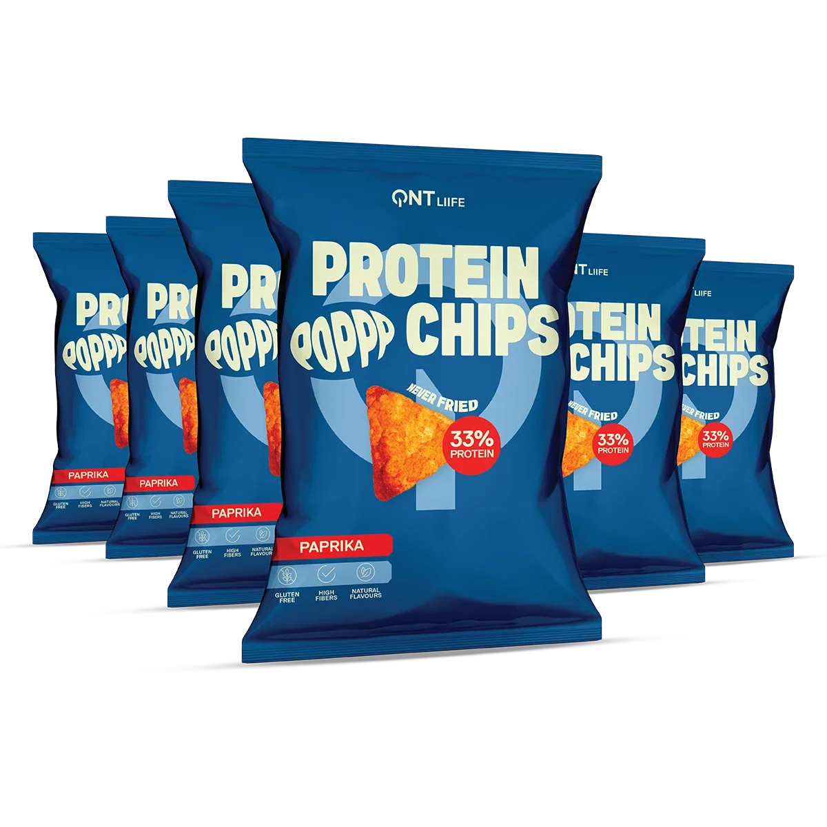 QNT Protein Chips 12x50g Paprika