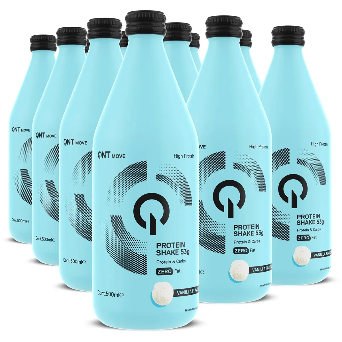 QNT 53g Protein Shake 12x500ml Vanilla