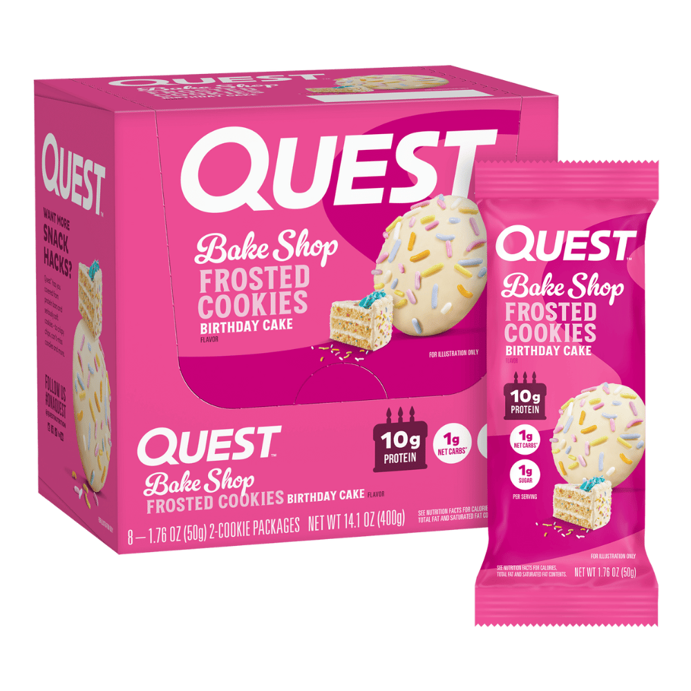 Quest Nutrition Bakeshop Frosted Cookie 8x25g Birthday Cake