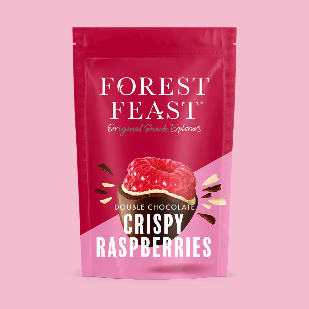 Forest Feast Double Chocolate Crispy Raspberries 100g COMING SOON