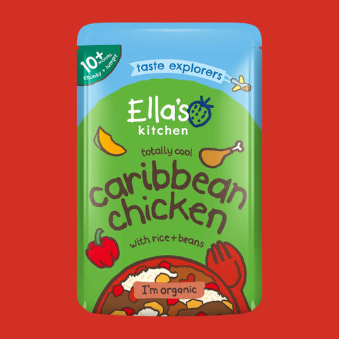 Ella's Kitchen - Stage 3 - Totally cool caribbean chicken with rice + beans