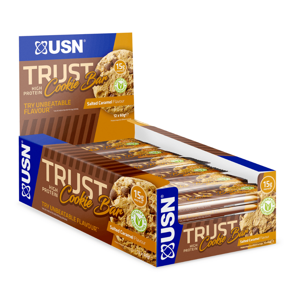 USN Trust Cookie Bars 12x60g Salted Caramel