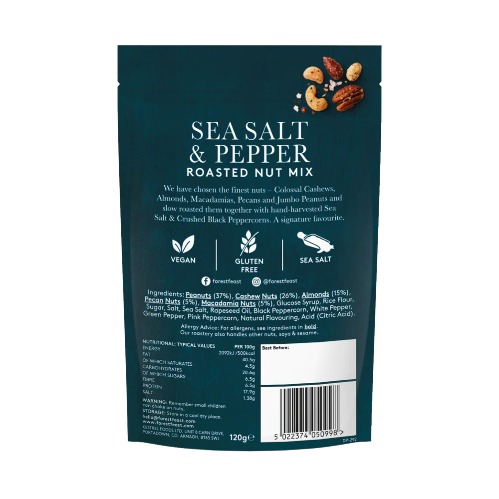 Forest Feast - Sea Salt & Black Peppercorn Nut Mix