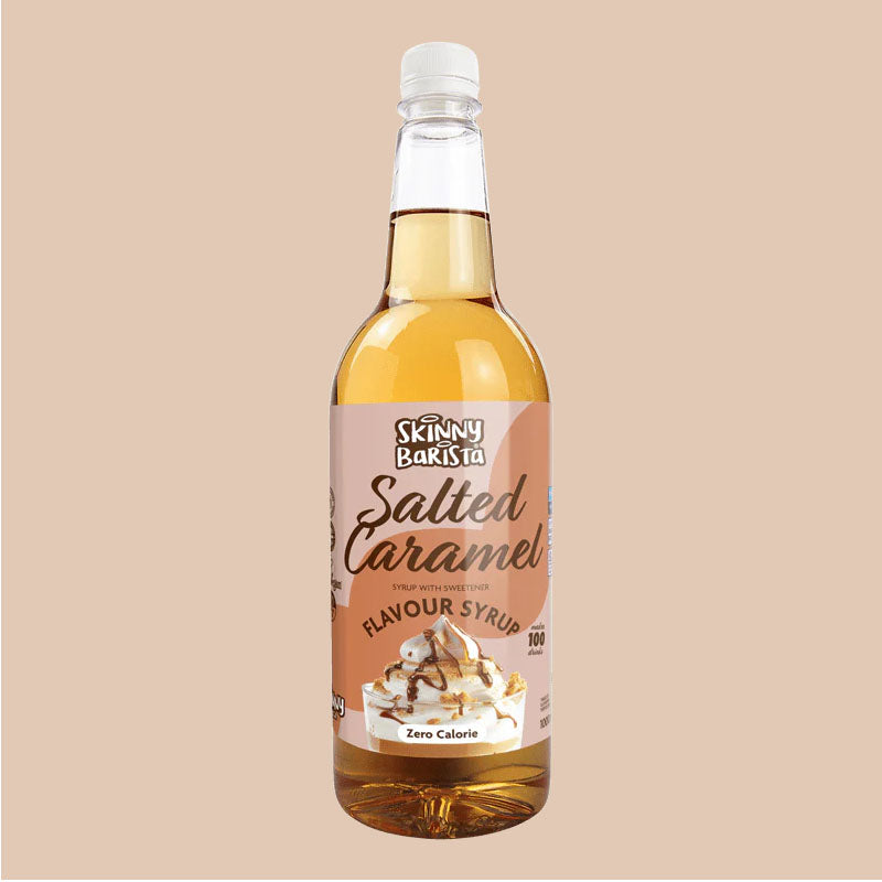 Skinny Food Co. Zero Calorie Sugar Free Coffee Syrup - Salted Caramel