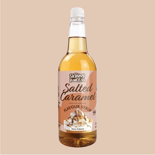 Skinny Food Co. Zero Calorie Sugar Free Coffee Syrup - Salted Caramel
