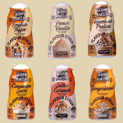 Skinny Food Co. Zero Calorie Sugar Free Barista Shots Selection