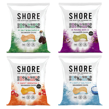 Shore Seaweed Chips Selection Pack of 8