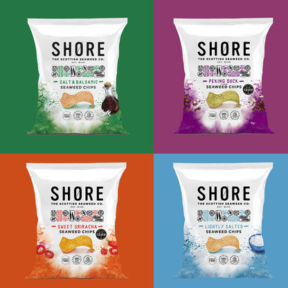 Shore Seaweed Chips Selection Pack of 8
