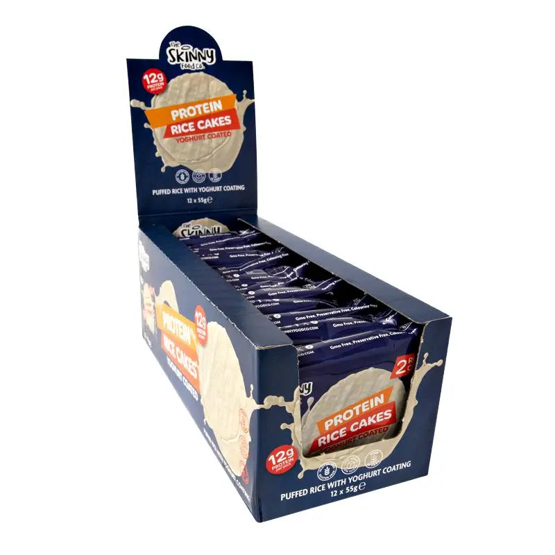 The Skinny Food Co Skinny Rice Cake With High Protein Yoghurt 12 x 55g White Chocolate