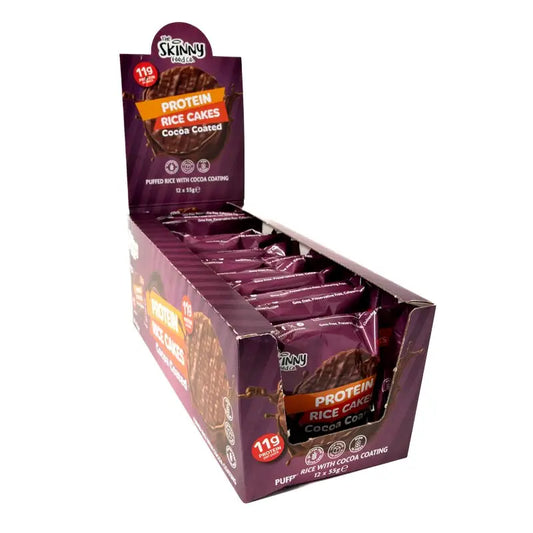 The Skinny Food Co Skinny Rice Cake With High Protein Cocoa 12x55g Chocolate
