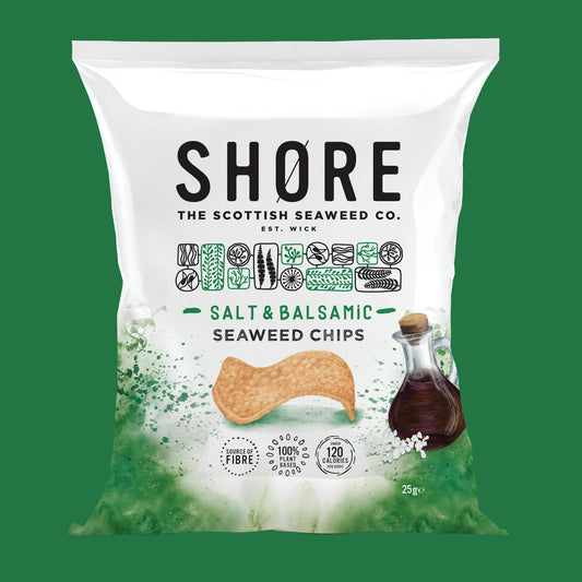 Shore Seaweed Chips - Salt & Balsamic 25g