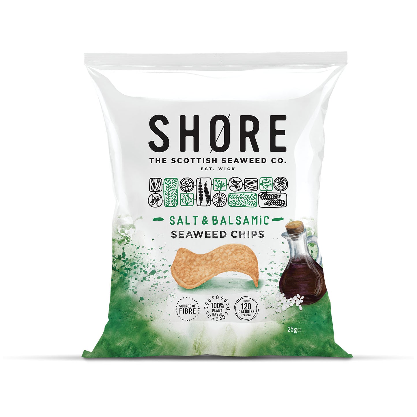 Shore Seaweed Chips - Salt & Balsamic 25g