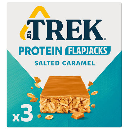 JB's Trek Salted Caramel Flavour Topped Protein Flapjack 3x50g