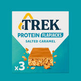 Trek Salted Caramel Flavour Topped Protein Flapjack 3x50g