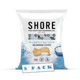 Shore Seaweed Chips - Lightly Salted 25g, Pack of 8