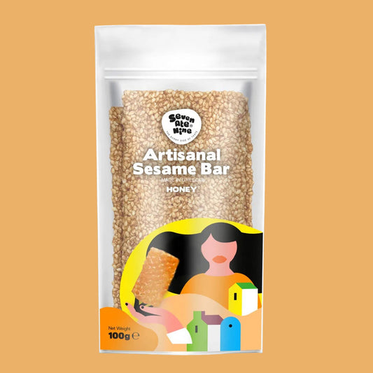 Seven Ate Nine - Sesame Bar - Honey 100g