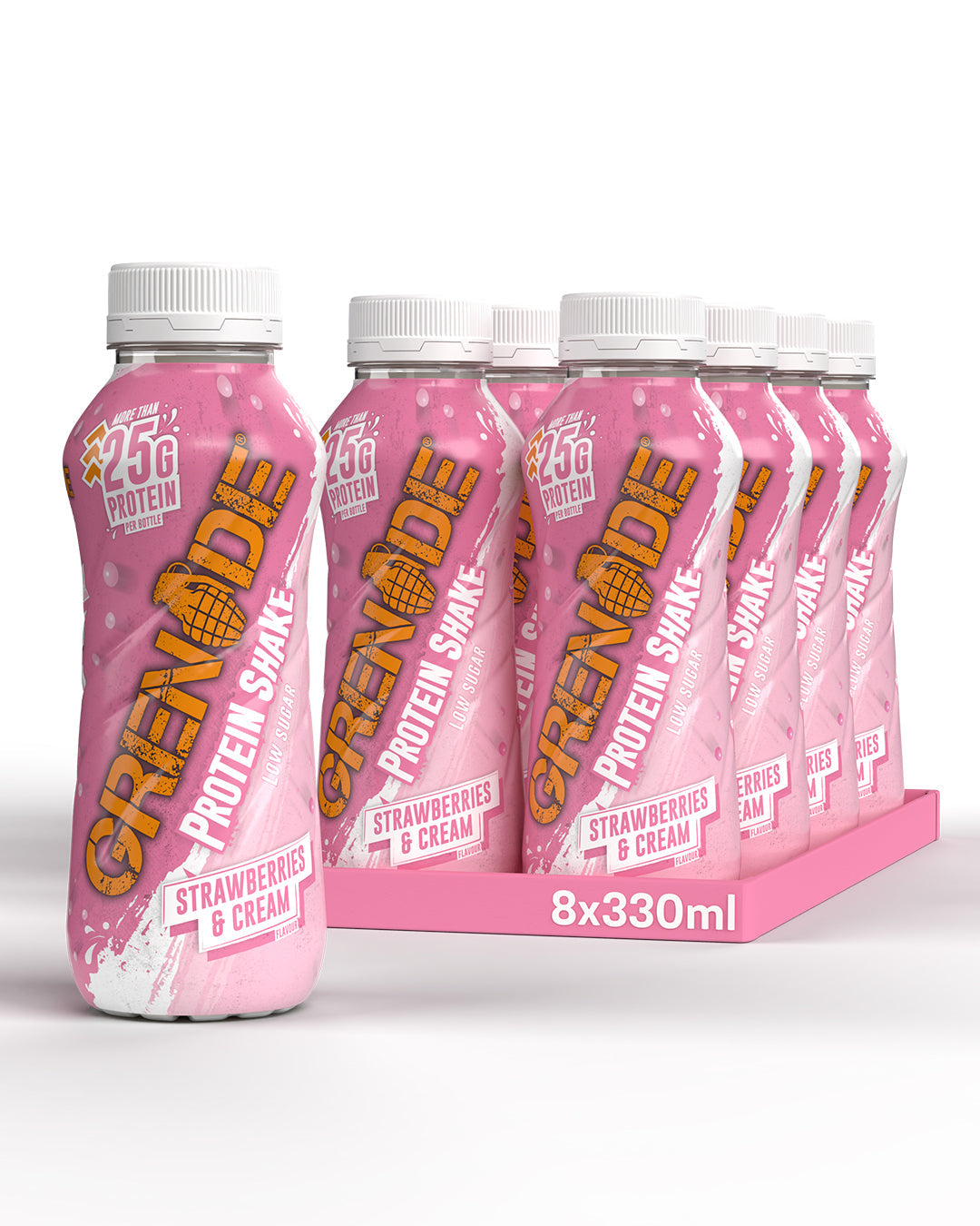Grenade Protein Shake 8x330ml Strawberries Cream