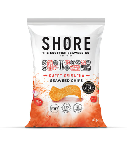 Shore Seaweed Chips - Sweet Siracha Chilli 80g