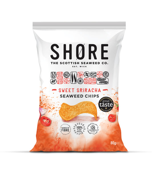 Shore Seaweed Chips - Sweet Siracha Chilli 80g