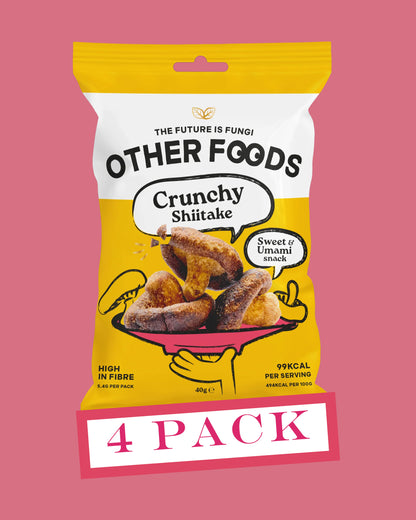 Other Foods - Crunchy Shiitake Mushroom - Himalayan salt Pack of 4x40g