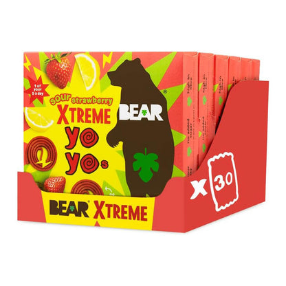 BEAR Extreme Sour Yoyo - Strawberry