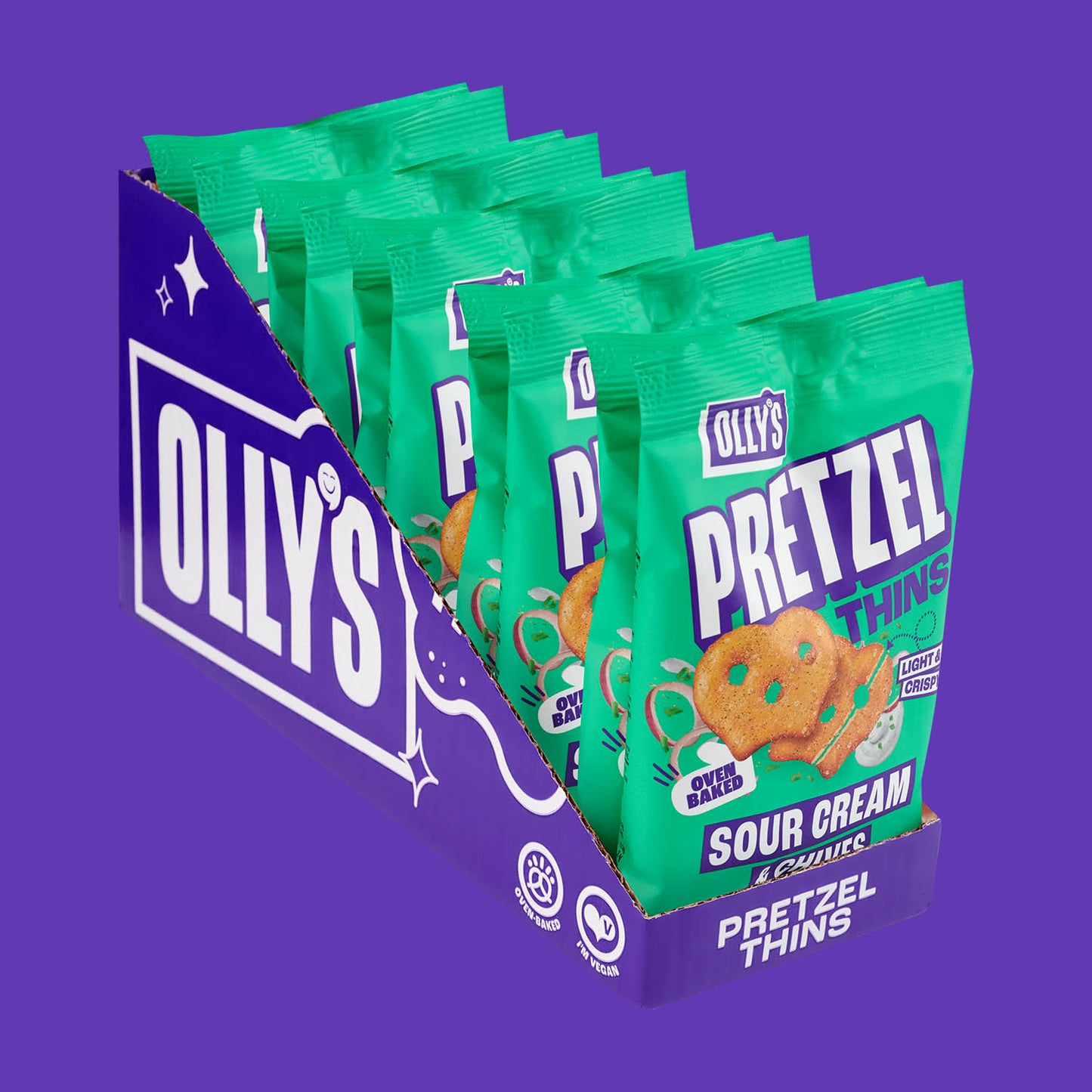 Olly's - Sour Cream & Onion Pretzel 10x35g