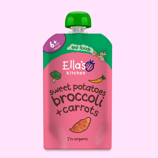 Ella's Kitchen - Stage 1 - Sweet Potatoes, Broccoli + Carrots 120g