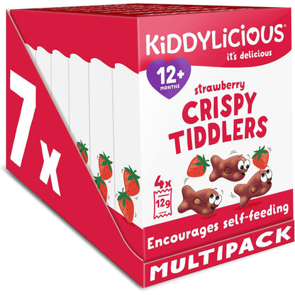 Kiddylicious - Strawberry Crispy Tiddlers