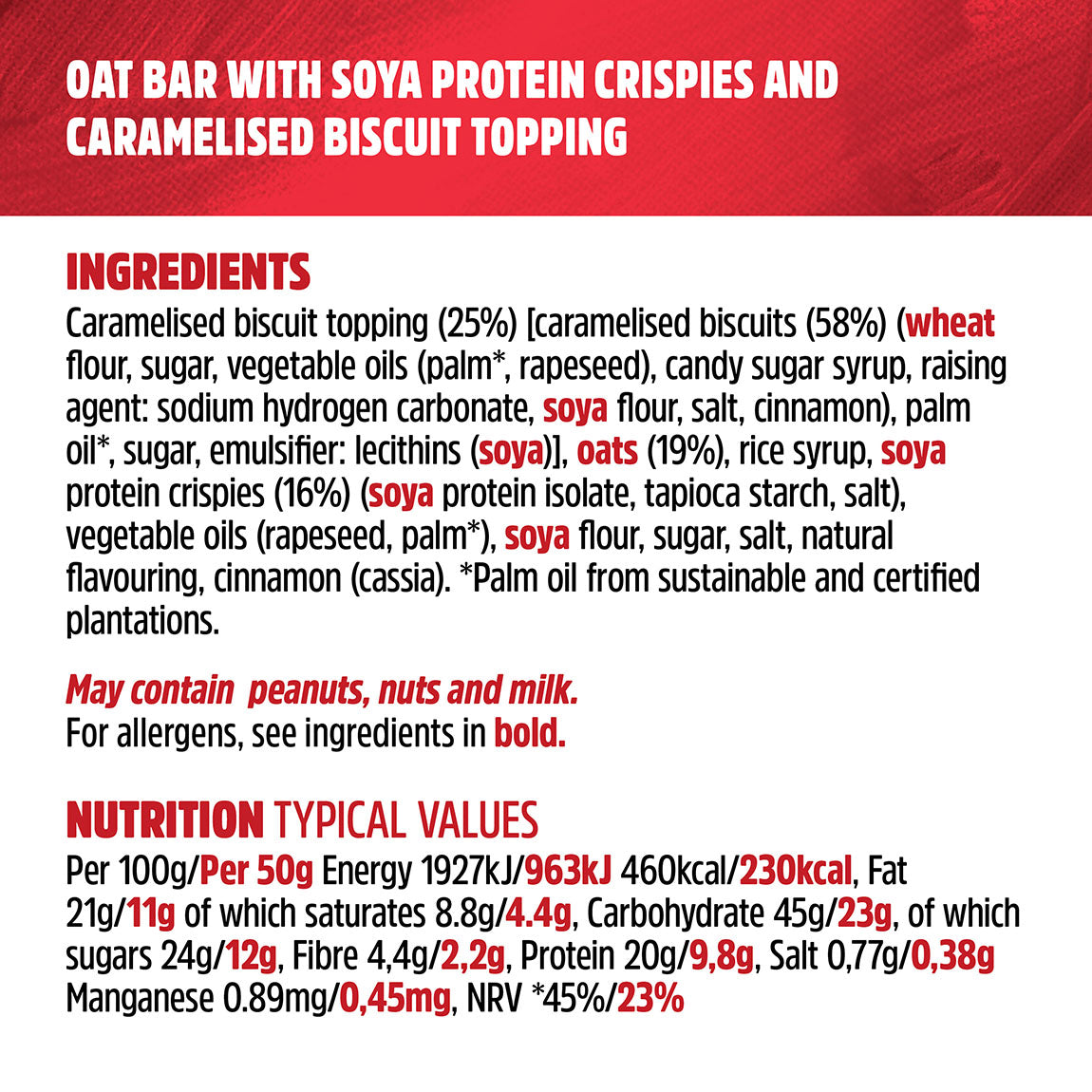 JB's Trek Biscoff® Protein Flapjack 3 x 50g