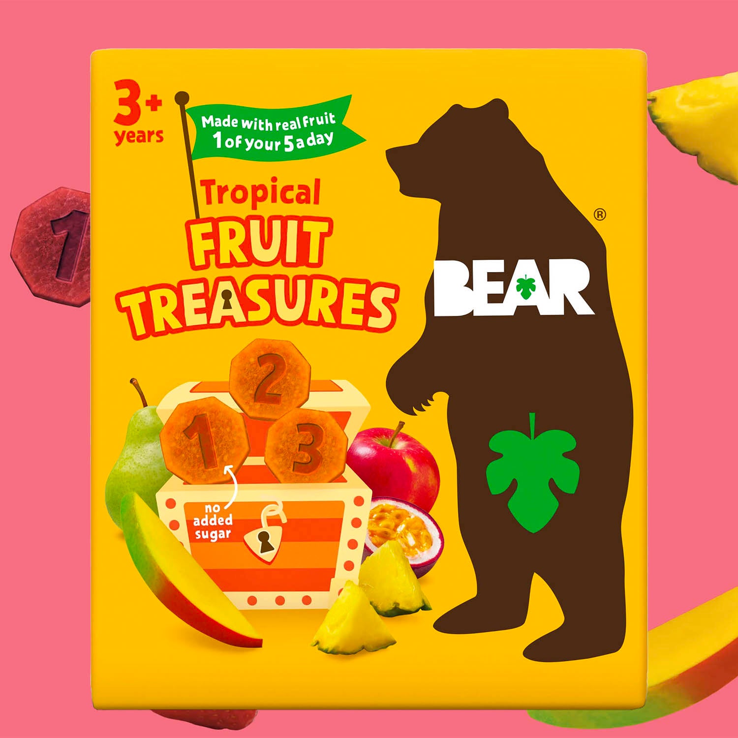 BEAR Treasures Tropical Fruit Snack - Kids Lunchbox Snack – Free From ...