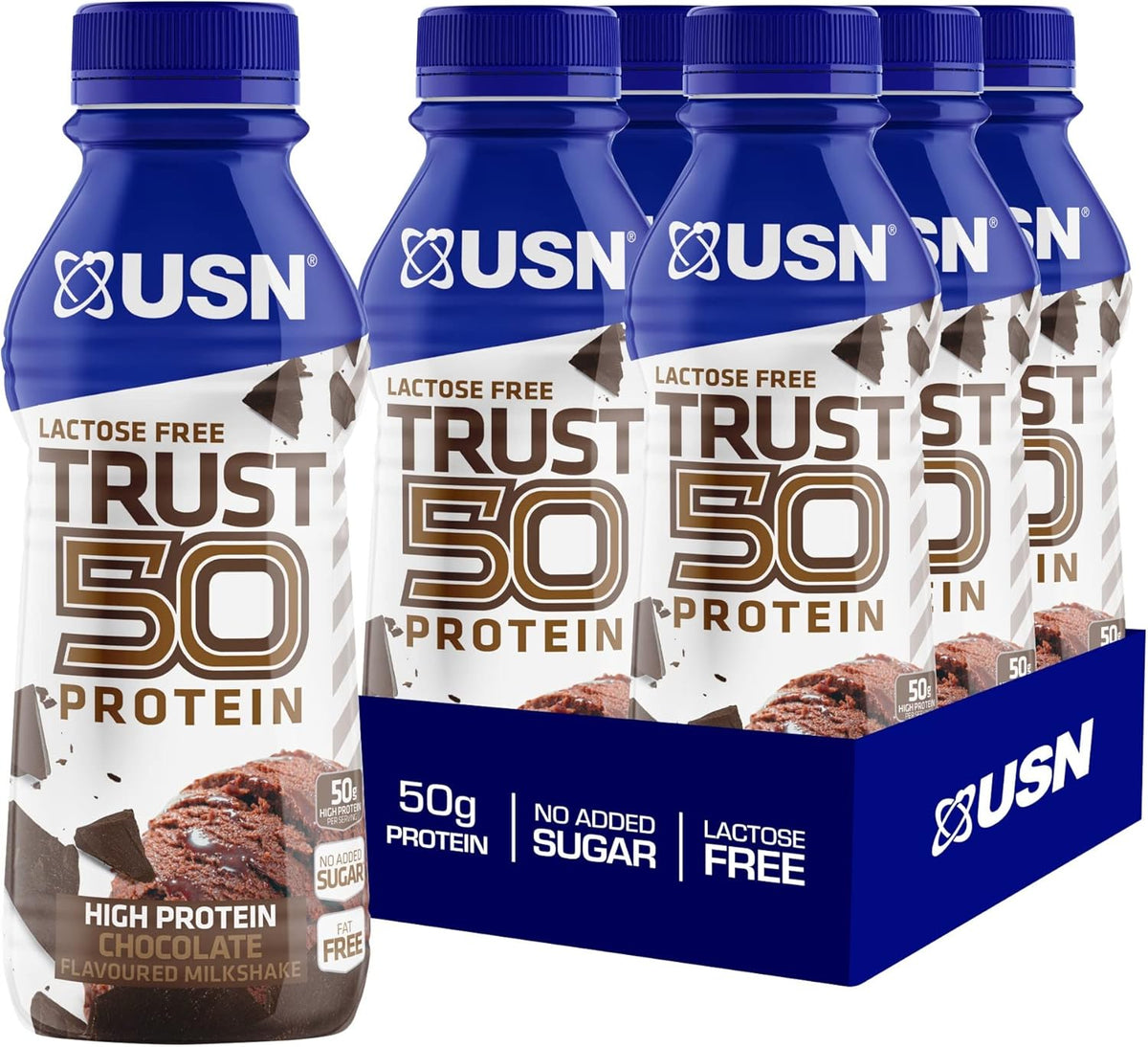 USN Trust Protein 50 6x500ml Chocolate