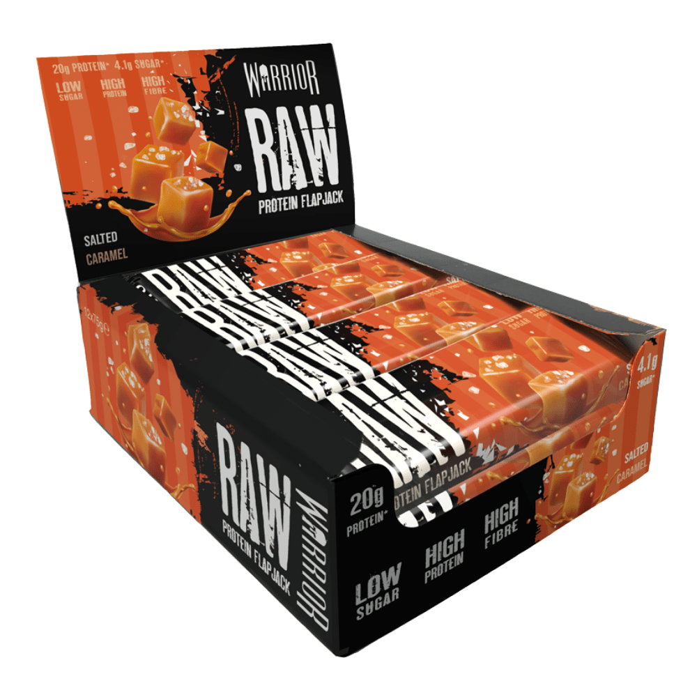 Warrior Raw Protein Flapjack 12x75g Salted Caramel