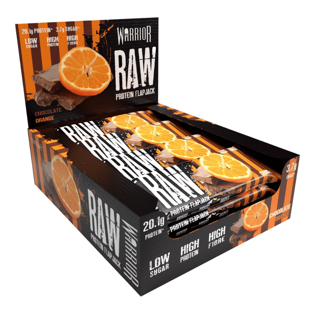 Warrior Raw Protein Flapjack 12x75g Chocolate Orange