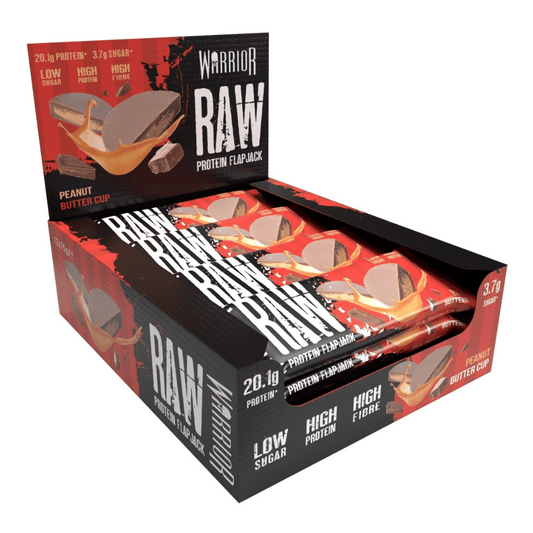 Warrior Raw Protein Flapjack 12x75g Peanut Butter Cup