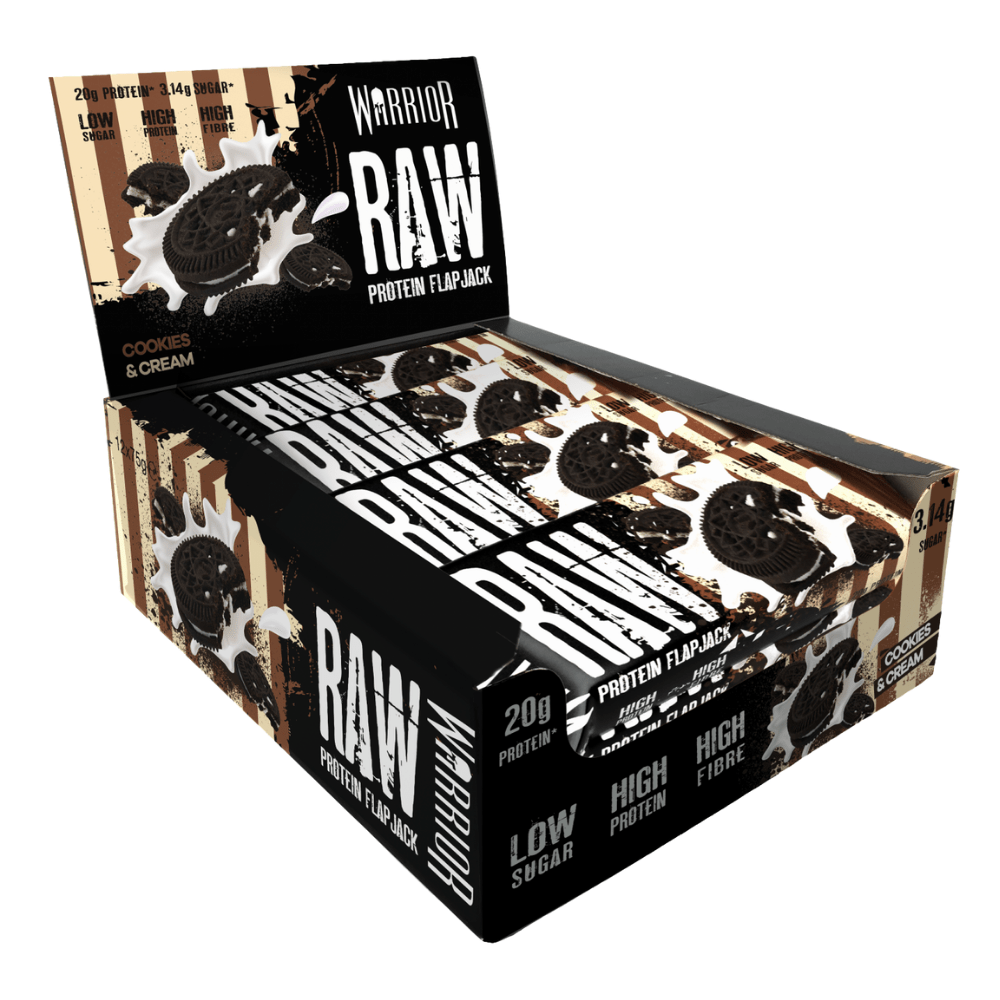 Warrior Raw Protein Flapjack 12x75g Cookies & Cream