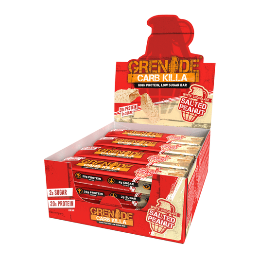 Grenade Protein Bar 12x60g White Chocolate Salted Peanut