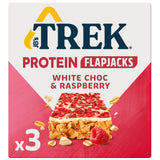 Trek White Chocolate Raspberry Protein Flapjack 3x50g