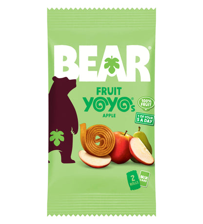 BEAR Apple Yoyo Fruit Rolls Kids Snack No Added Sugar