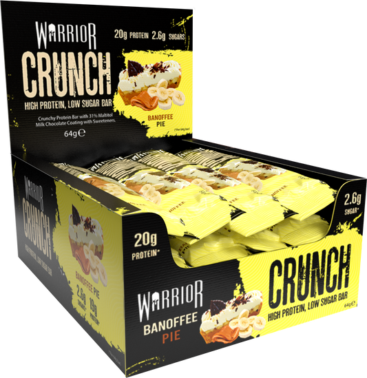 Warrior Crunch Bars 12x64g Banoffee Pie