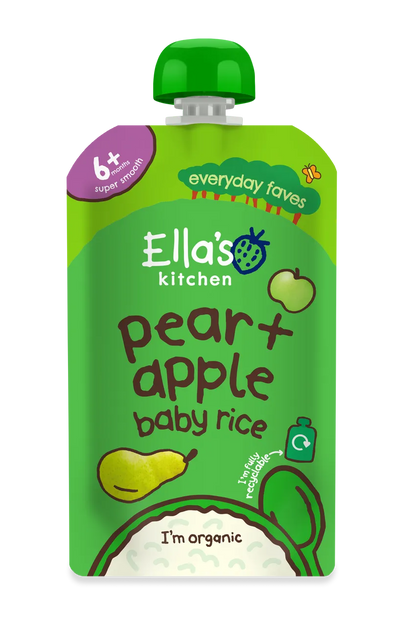 Ella's Kitchen - Baby Rice - Pears + Apples