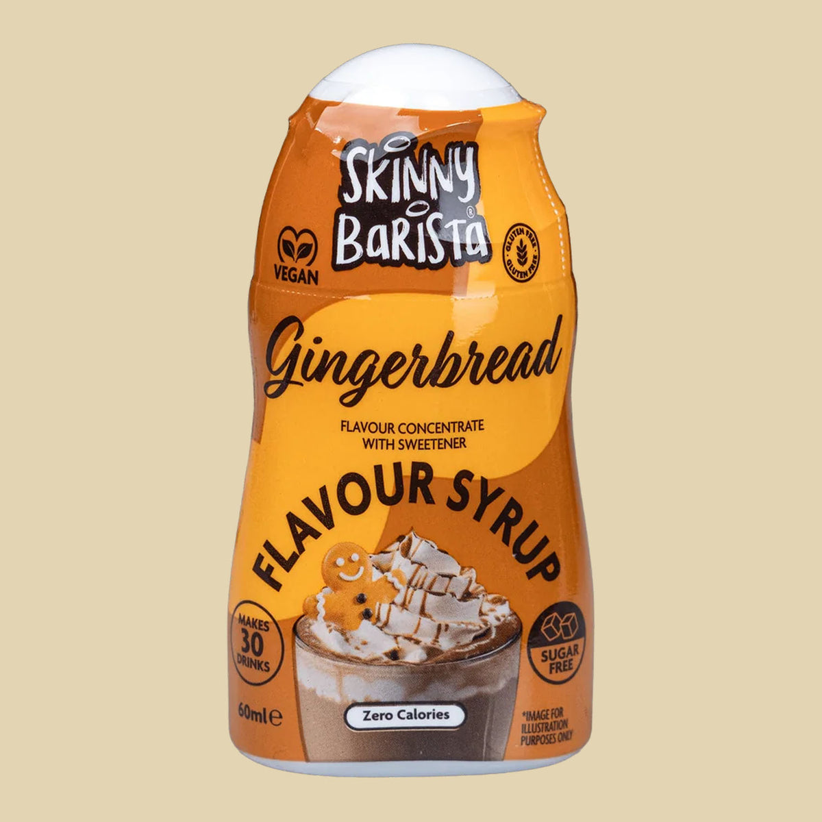 Skinny Food Co. Zero Calorie Sugar Free Barista Shots - Gingerbread ...