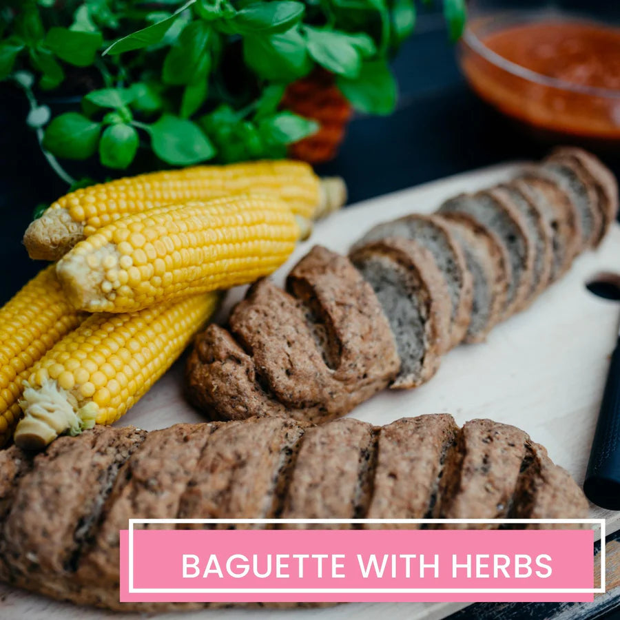 Cooked baguette using Bake-Free Home-made bread flour mixture