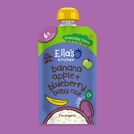Ella's Kitchen - Baby Rice - Banana, Apple + Blueberry