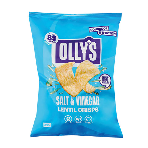 Olly's -Salt & Vinegar Lentil Crisps - NEW!