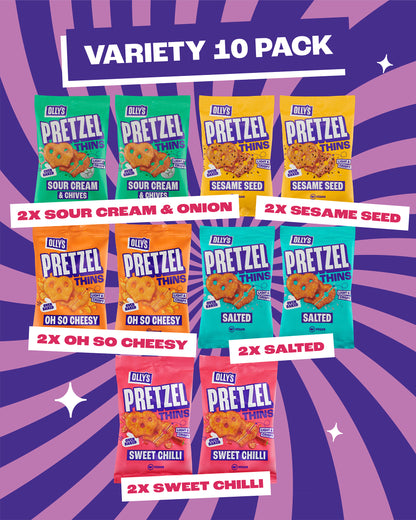 Olly's Snacks- Pretzel Selection 10x35g