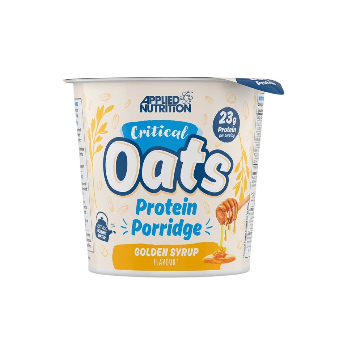 Applied Nutrition Critical Oats Protein Porridge 12x60g Golden Syrup