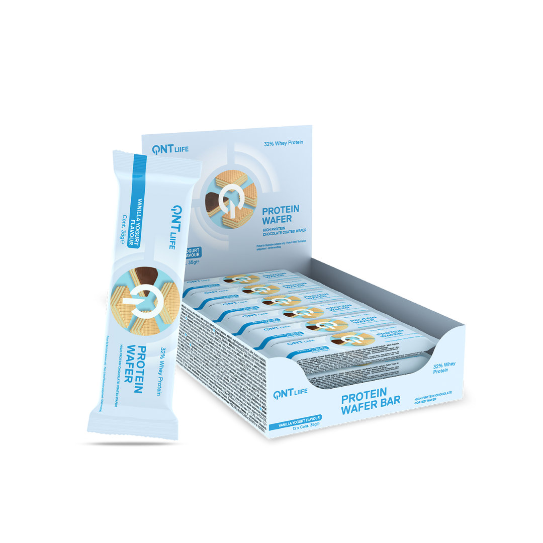 QNT Protein Wafer Bar 32% 12x35g Vanilla Yoghurt