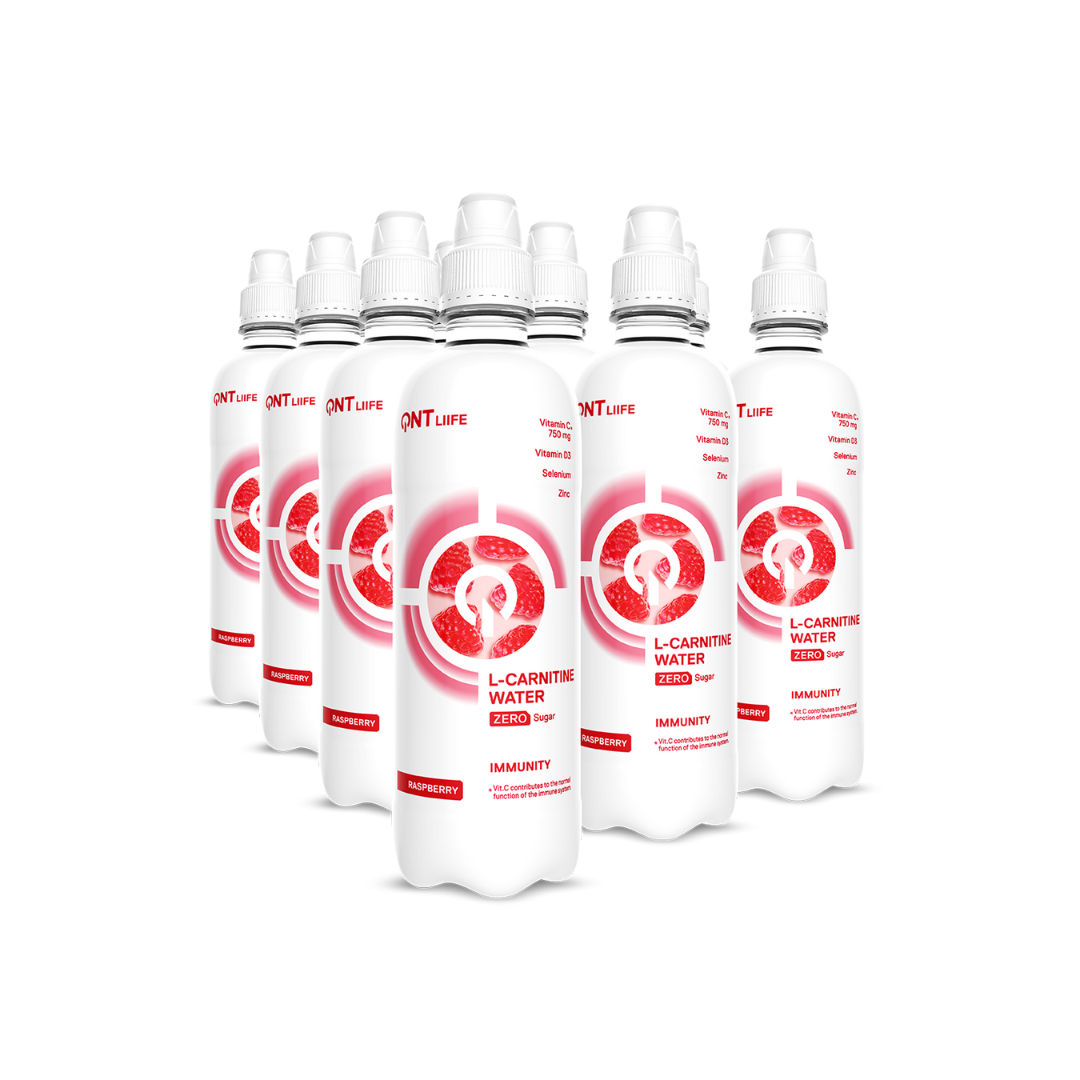 QNT Immunity Water H20 12x500ml Raspberry