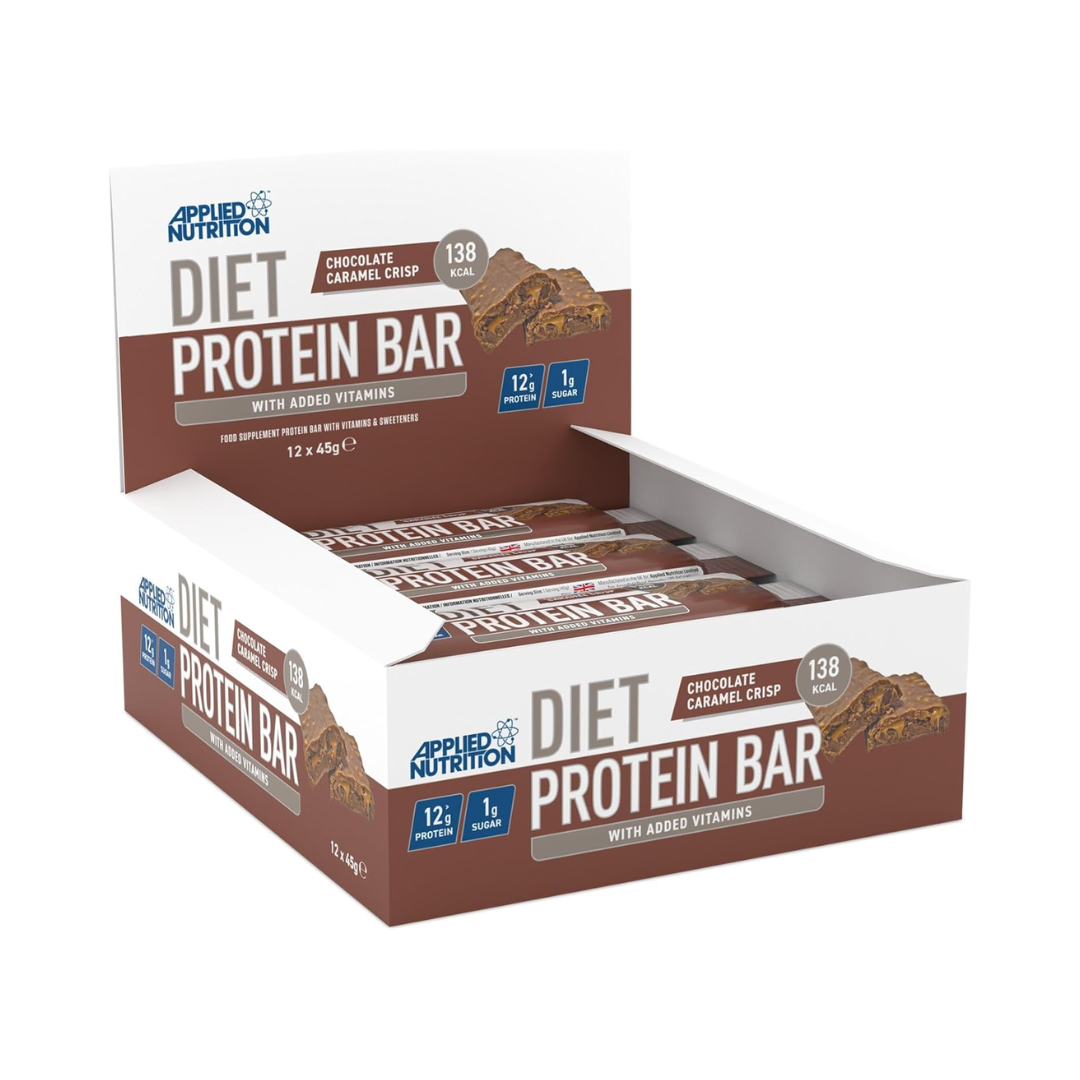 Applied Nutrition Diet Protein Bar 12x45g Chocolate Salted Caramel